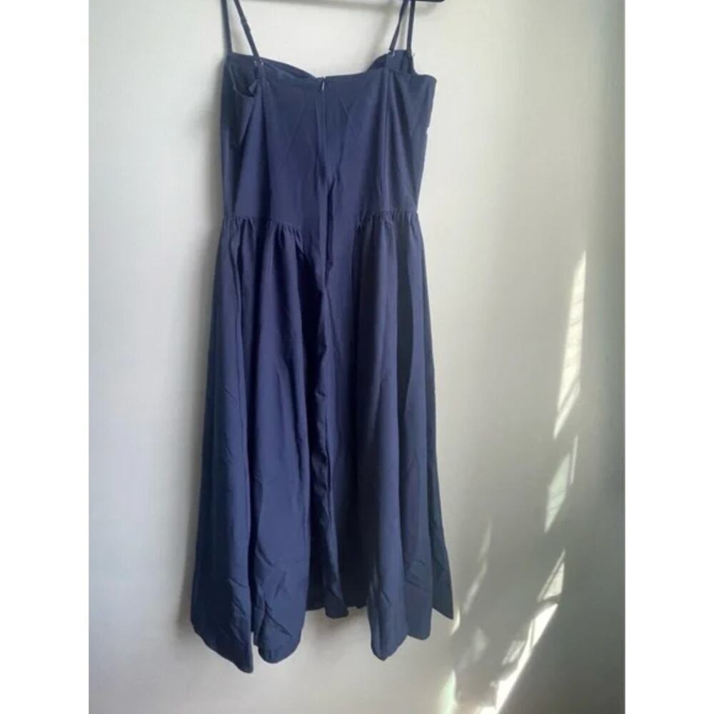 NWOT Women's Navy Blue Corset Dress - Picture 4 of 4